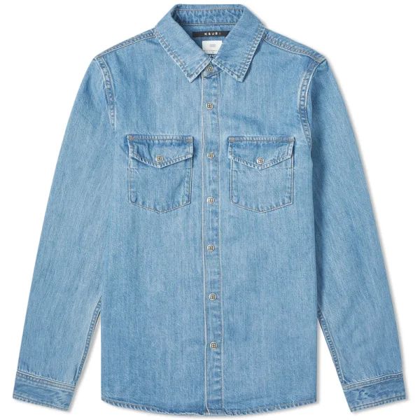 Mens De Nimes Shirt Young American Shirts - Denim