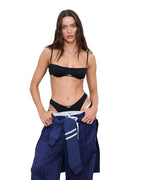 WOMENS OFF-DUTY BIKINI BLACK RIB BIKINI