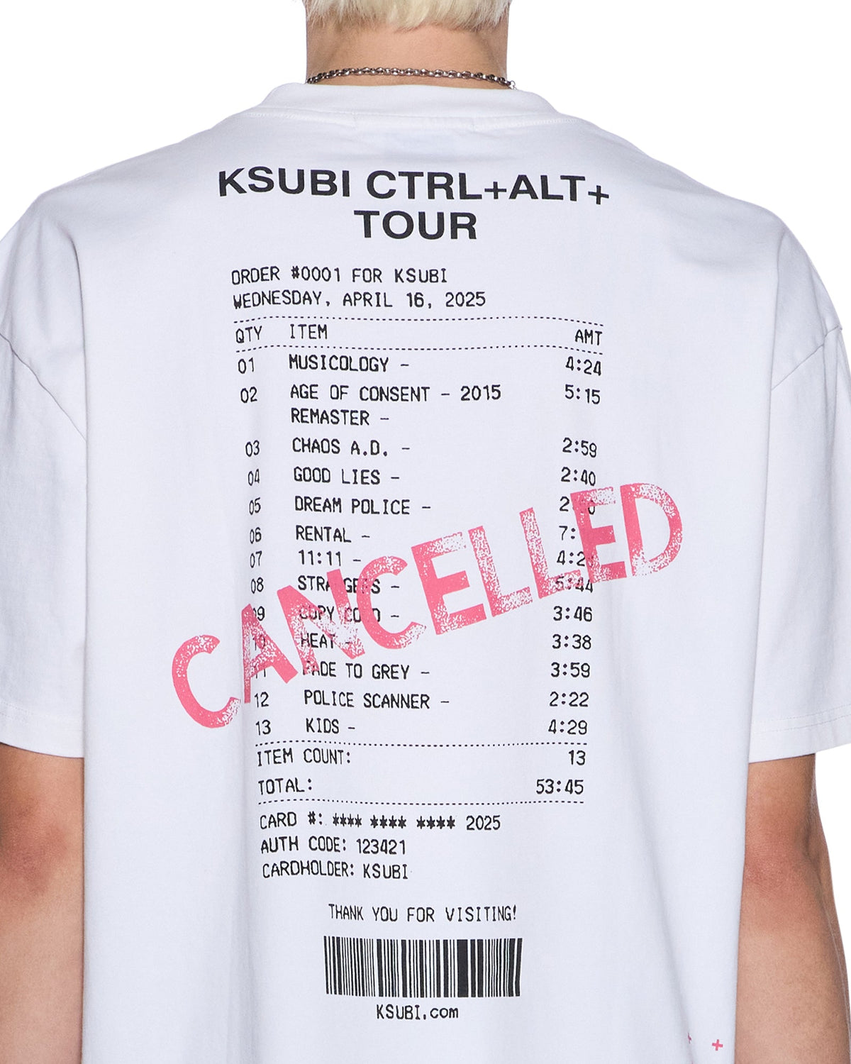 FORCE QUIT SS HALEN TEE OFF WHITE