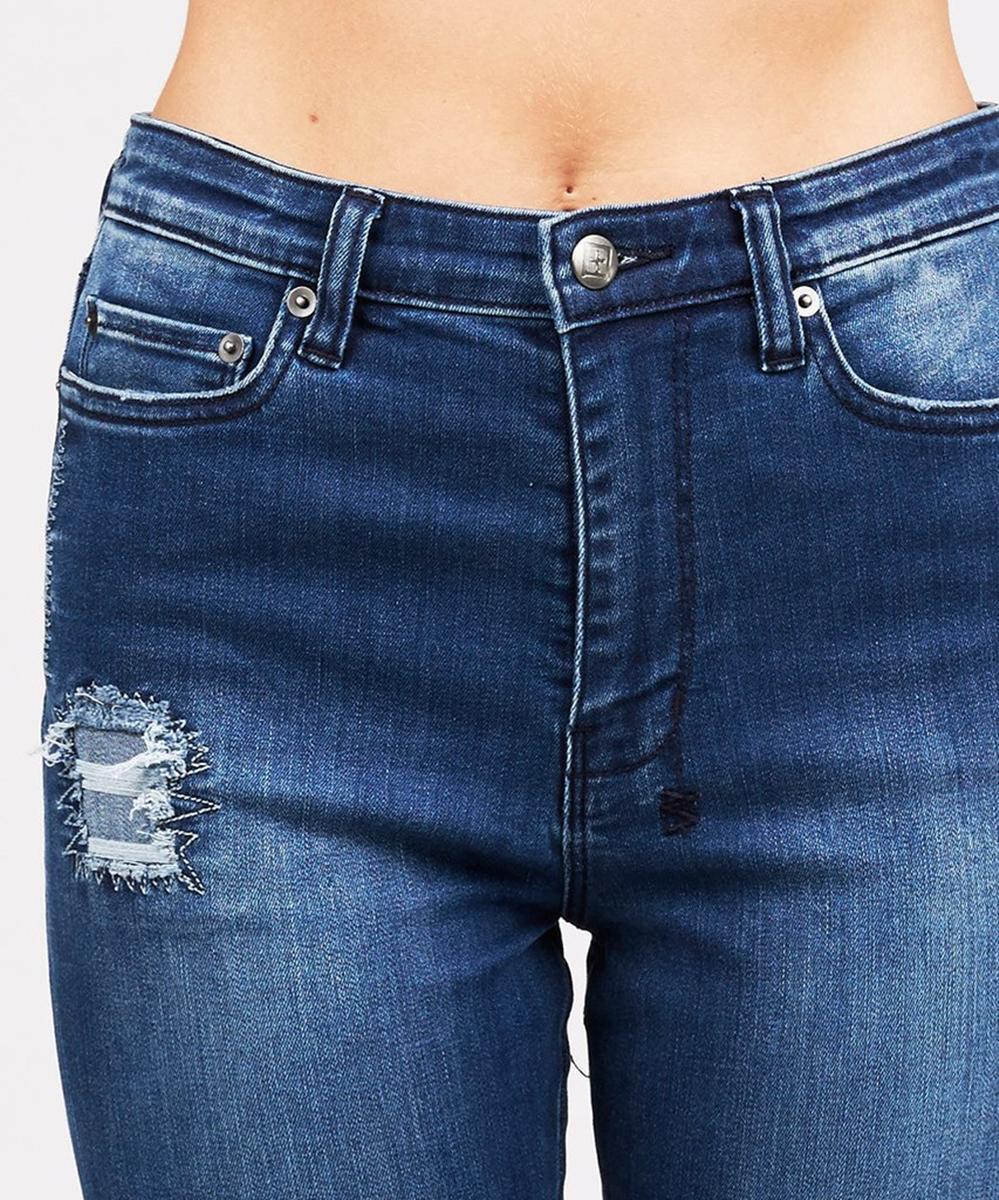 Womens Hi N Wasted Jean Bestie Blue Skinny Denim Jeans - Blue