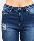 Womens Hi N Wasted Jean Bestie Blue Skinny Denim Jeans - Blue