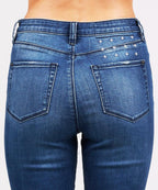 Womens Hi N Wasted Jean Bestie Blue Skinny Denim Jeans - Blue