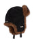  TRAPPER HAT FLOCKED BLACK HEADWEAR