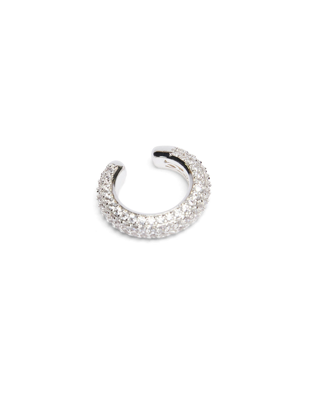 KRYSTAL RIPPLE EAR CUFF SILVER JEWELLERY