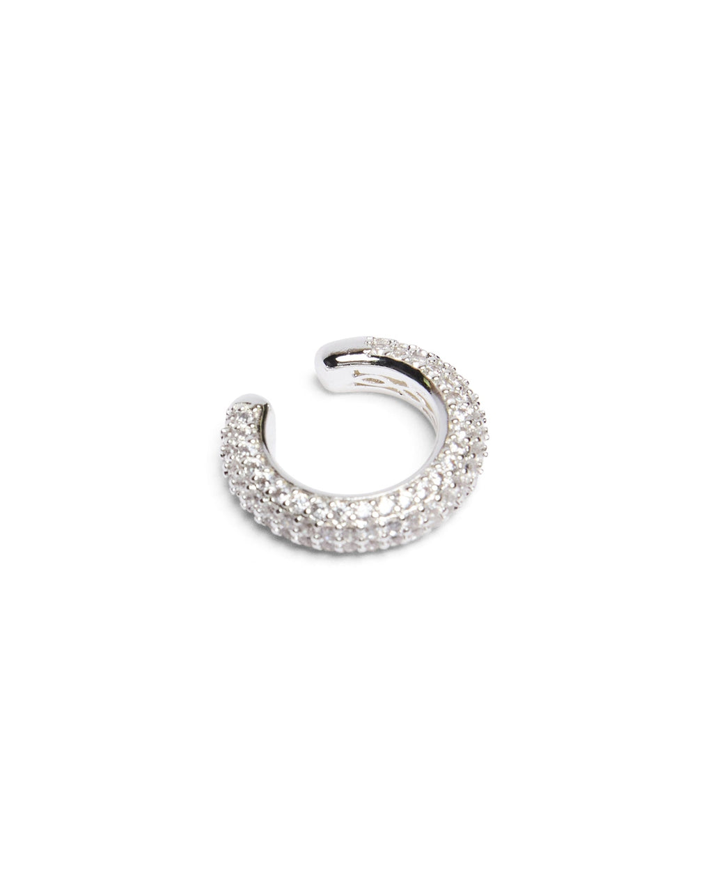 KRYSTAL RIPPLE EAR CUFF SILVER JEWELLERY