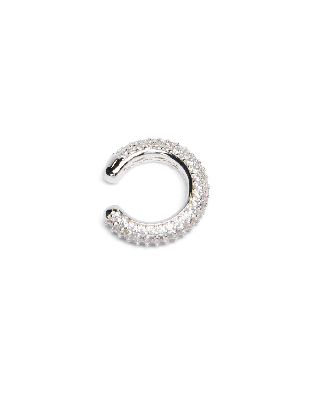 KRYSTAL RIPPLE EAR CUFF SILVER JEWELLERY