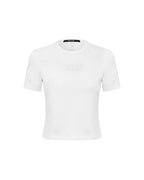 WOMENS 1999 PLUS BABY TEE WHITE TEES