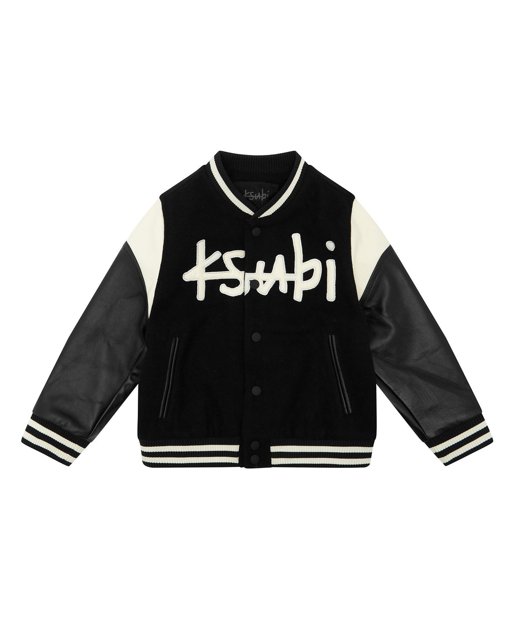 KIDS 1999 LIL KING LETTERMAN JACKET BLACK JACKETS