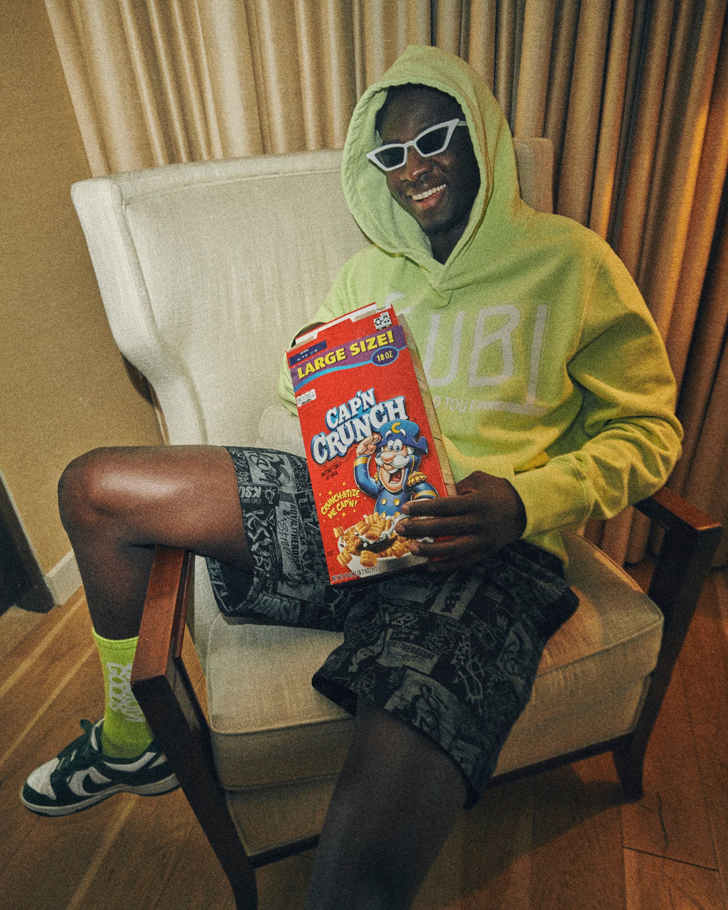 MENS TICKET KASH HOODIE ACID FLEECE