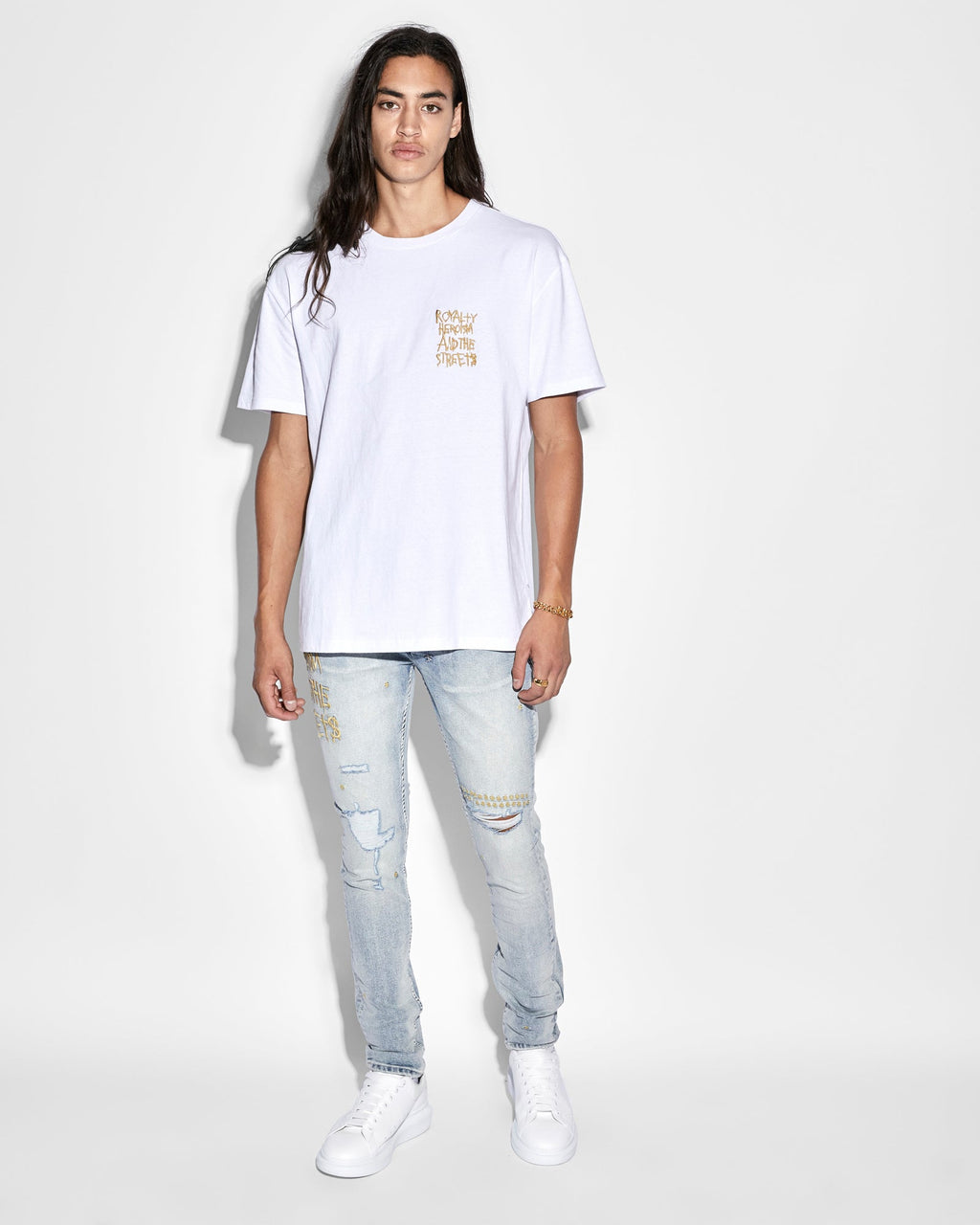 Mens Ksubi 23 Van Winkle Mid Blue Skinny Denim Jeans - Denim
