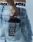 1999 CHAIN WALLET ANTIQUE SILVER ACCESSORIES