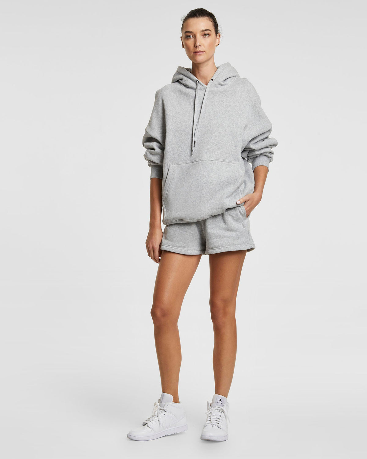 3 X 4 OH G HOODIE GREY MARL