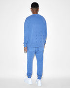 Mens 4x4 Biggie Crew Atlantic Oversized Fleece - Blue