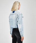 Womens Daggerz Sherpa Jacket Chillz Jackets - Denim