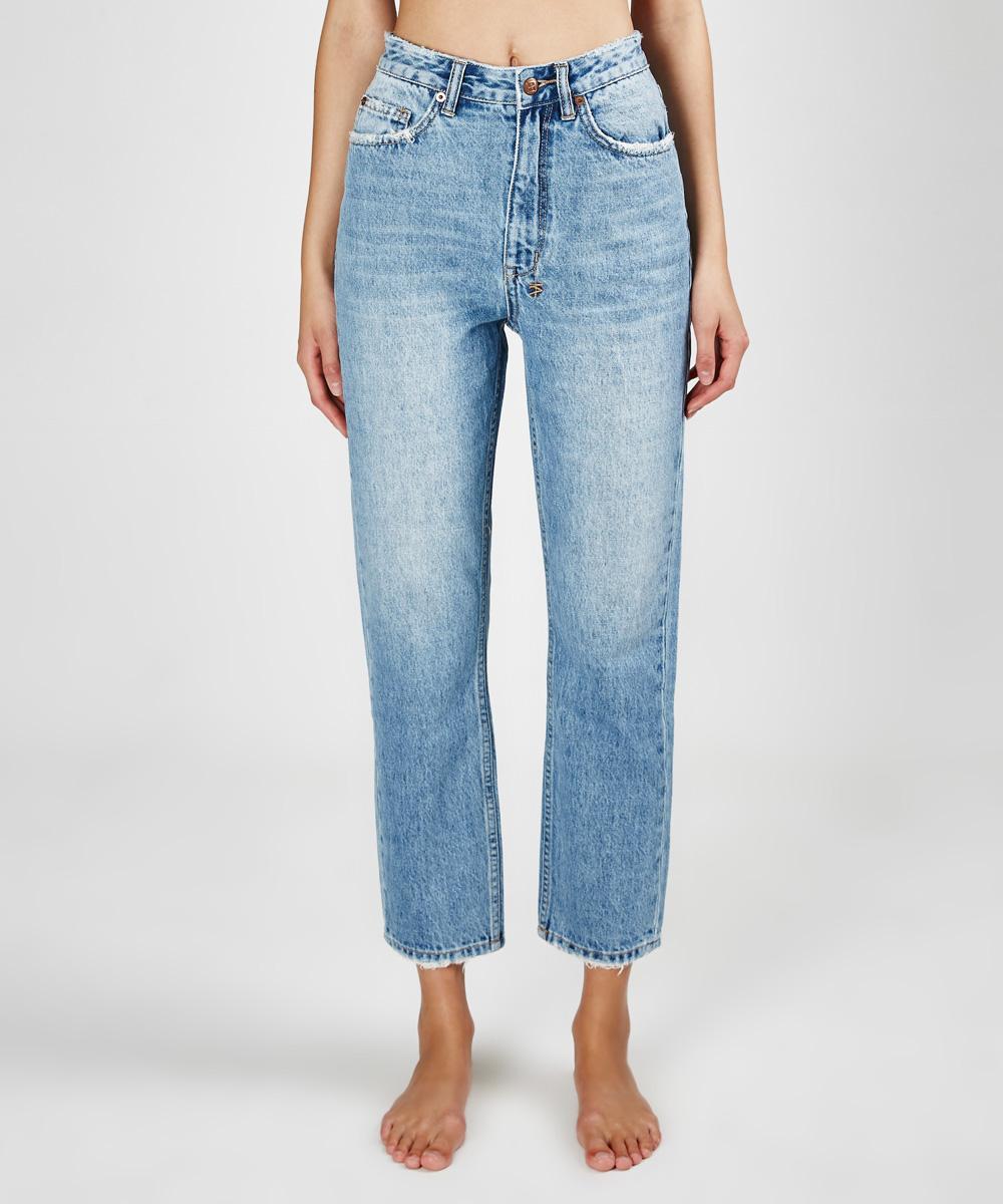 Womens Chlo Wasted Heartache Relaxed Denim Jeans - Denim