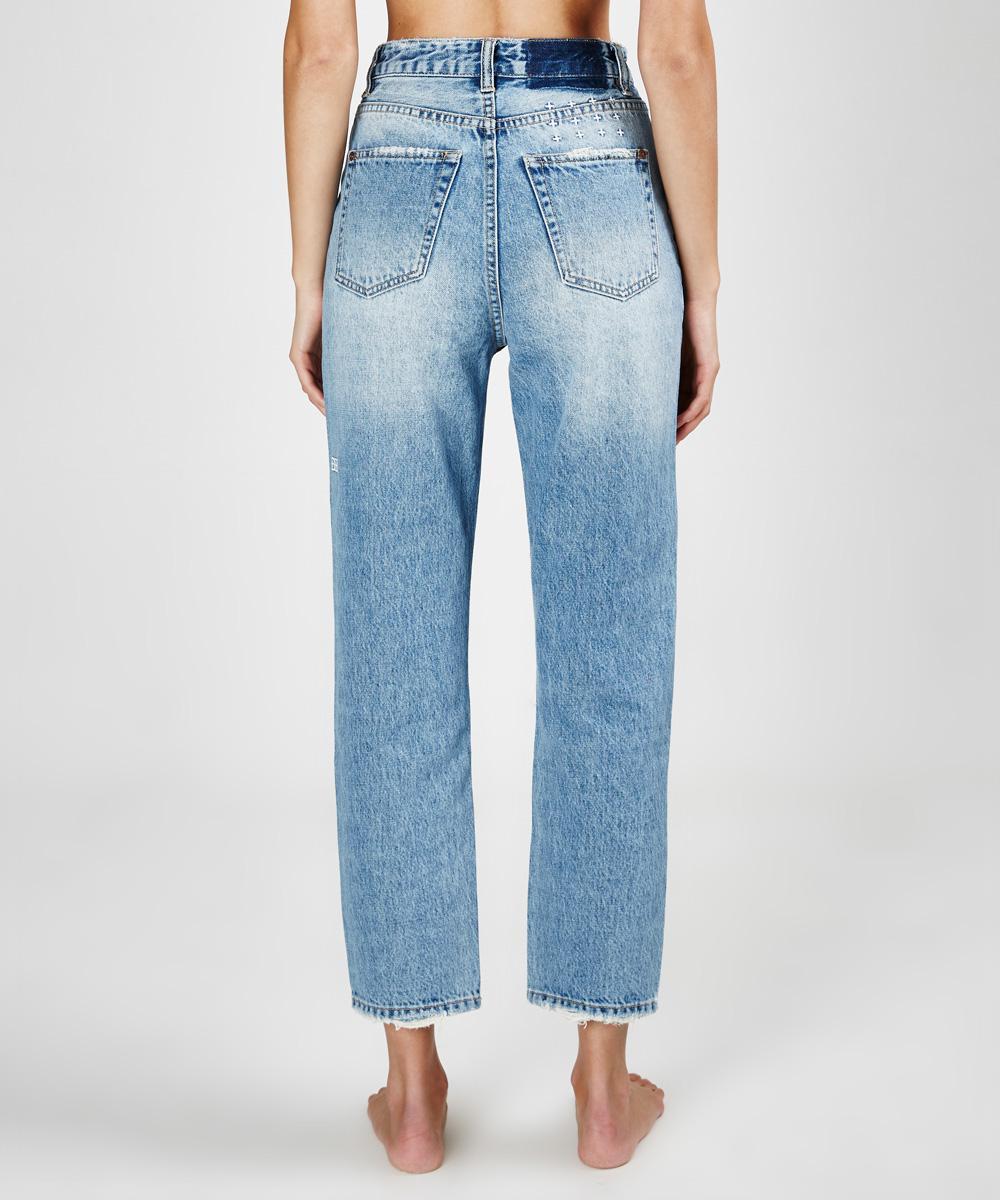 Womens Chlo Wasted Heartache Relaxed Denim Jeans - Denim
