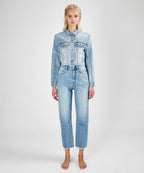 Womens Chlo Wasted Heartache Relaxed Denim Jeans - Denim