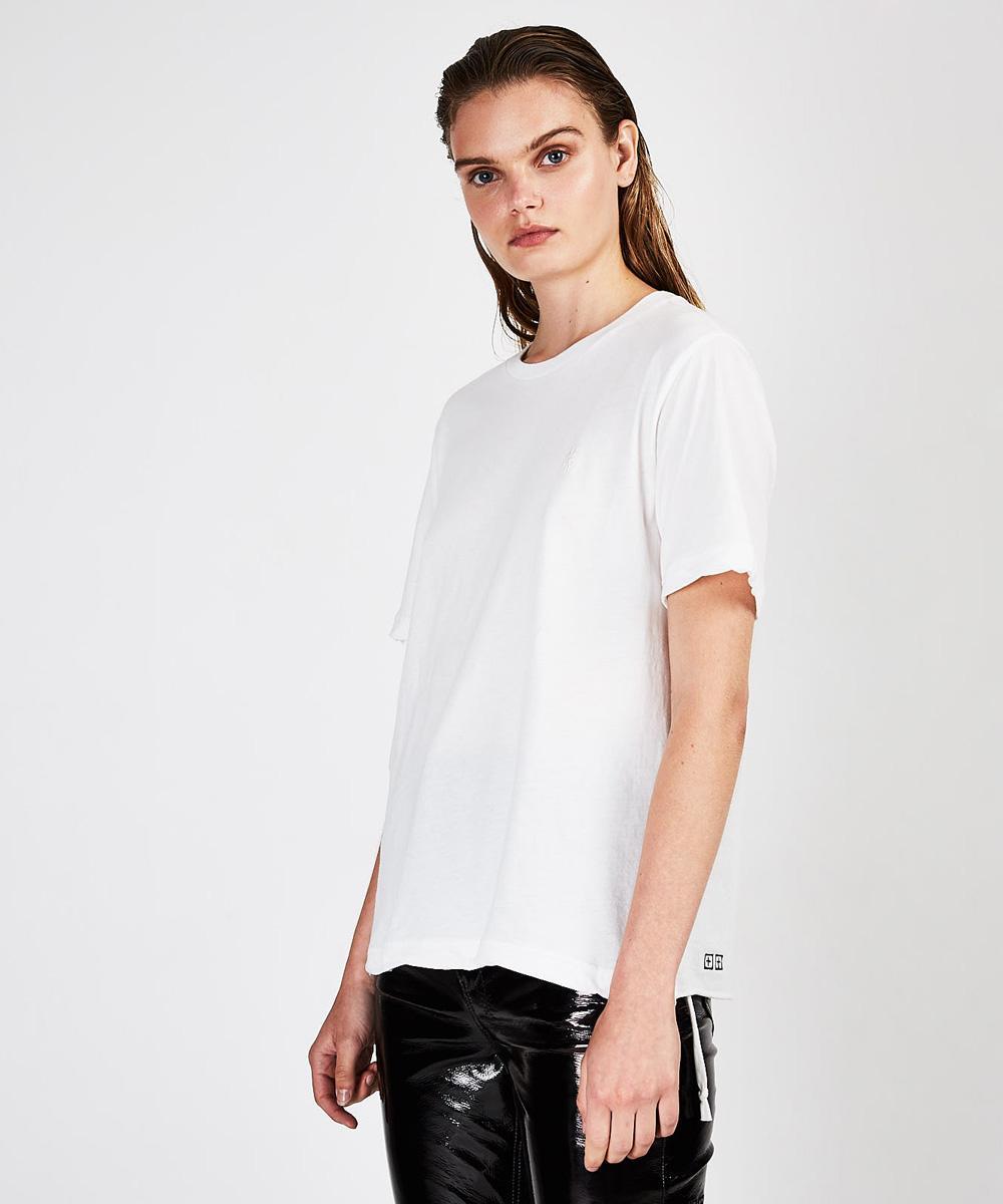 Womens Jackson Ss Tee Worn In White Tees - White