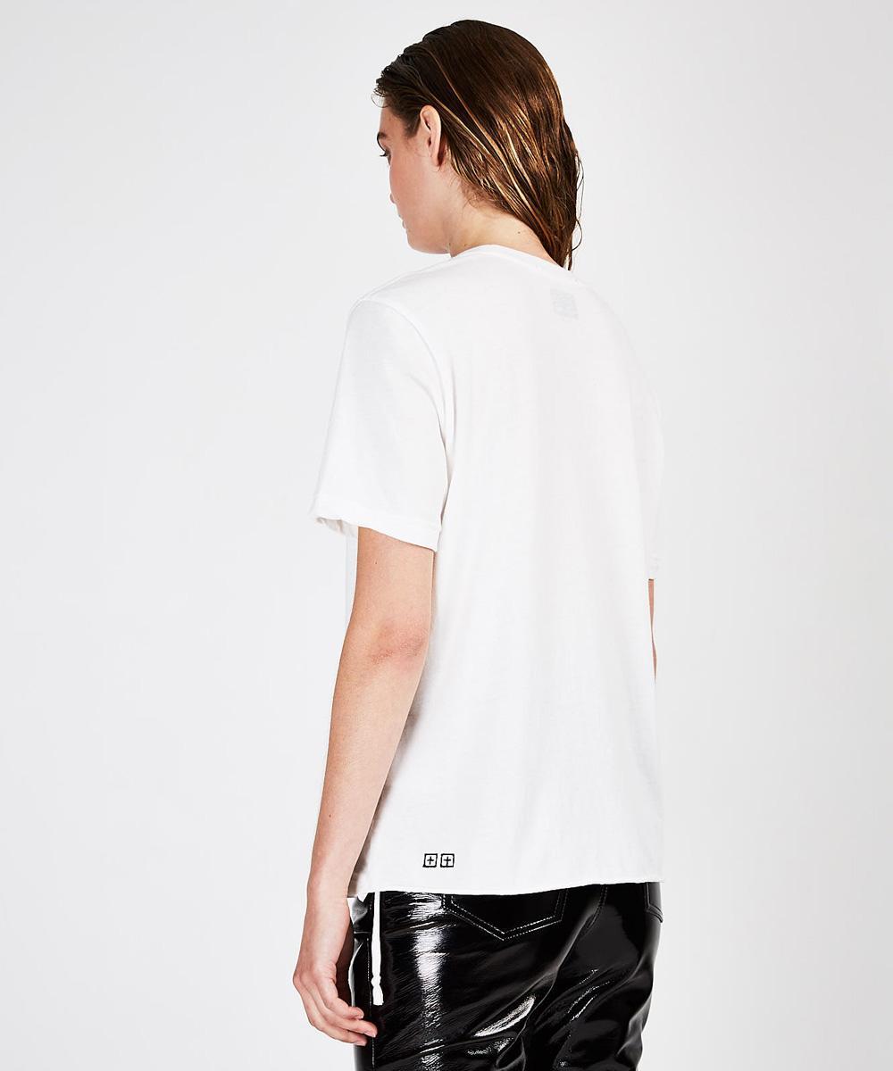 Womens Jackson Ss Tee Worn In White Tees - White