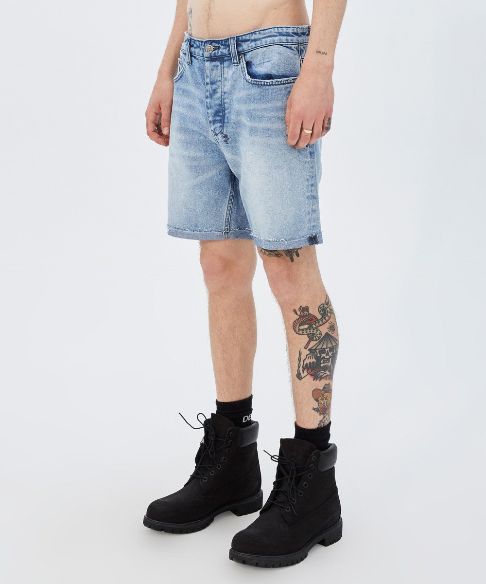 Mens Chopper Short Ultimatum Slim Walkshorts - Denim