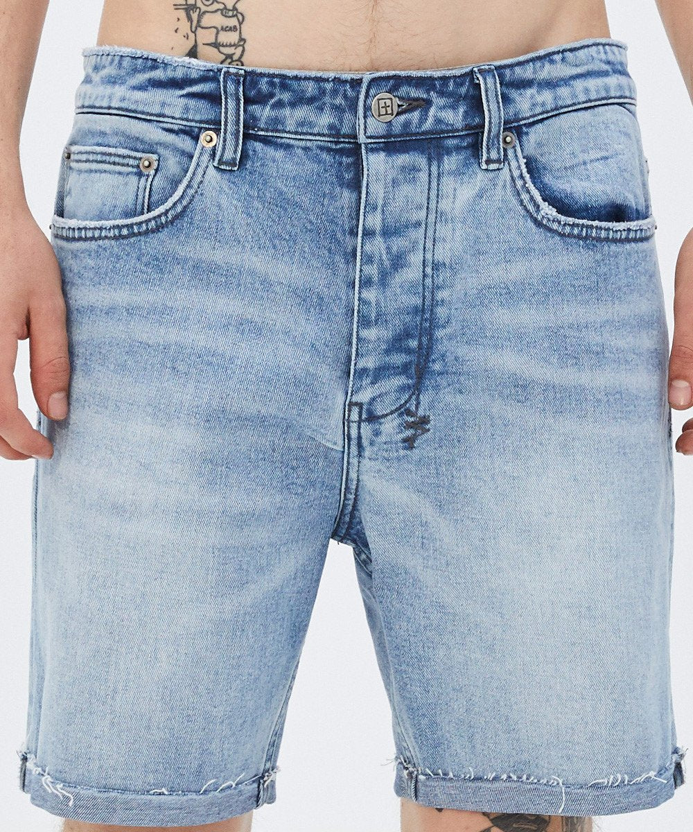 Mens Chopper Short Ultimatum Slim Walkshorts - Denim