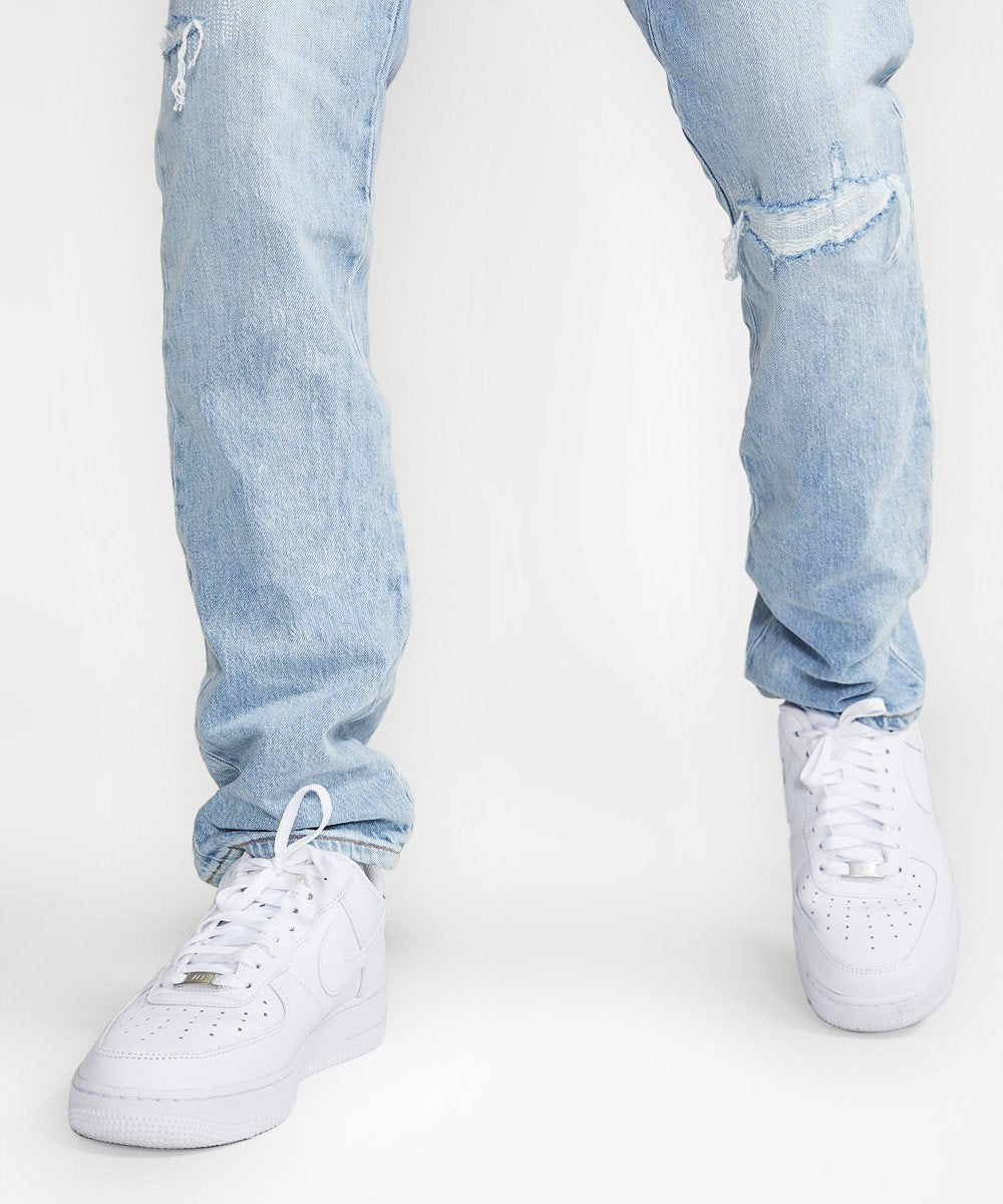Mens Chitch The Streets Slim Denim Jeans - Denim