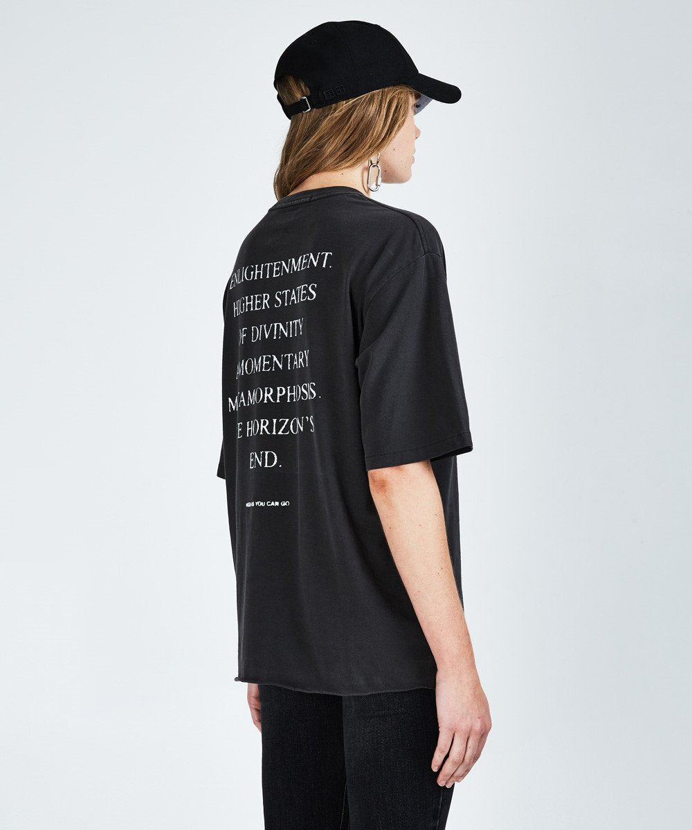 Womens North Of Nirvana Ss Tee Black Oversized Tees - Black