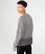 MENS  SEEING LINES CREW VINTAGE GREY FITTED FLEECE