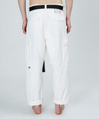 MENS RAWS CARGO PANT WHITE PANTS