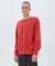 MENS  SEEING LINES CREW POPPY FITTED FLEECE