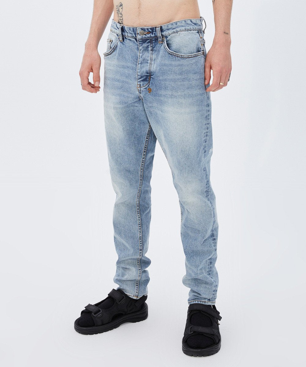 Mens Wolfgang Mortal Tapered Denim Jeans - Denim