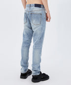 Mens Wolfgang Mortal Tapered Denim Jeans - Denim