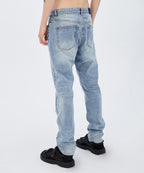Mens Wolfgang Mortal Tapered Denim Jeans - Denim