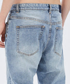 Mens Wolfgang Mortal Tapered Denim Jeans - Denim