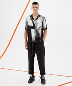 Mens Dancers Resort Ss Shirt Regular Shirts - Black