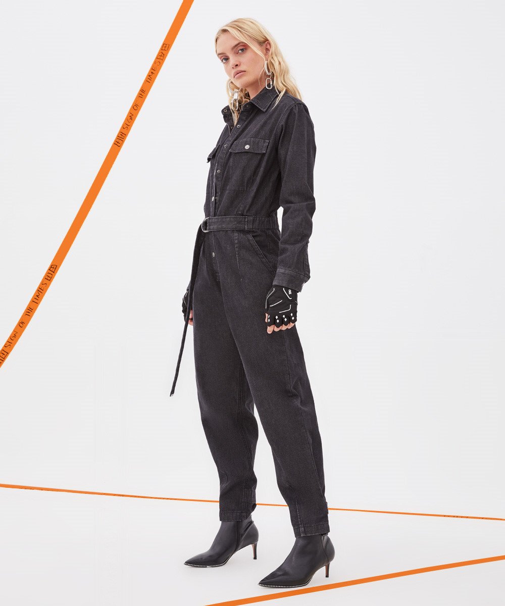 EMPIRE BOILER SUIT UNTOUCHED BLACK