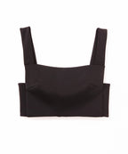Womens Racy Crop Top Black Flash Fashion Tops - Black