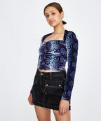 WOMENS PONTY MYTHON LS TOP SNAKE FASHION TOPS