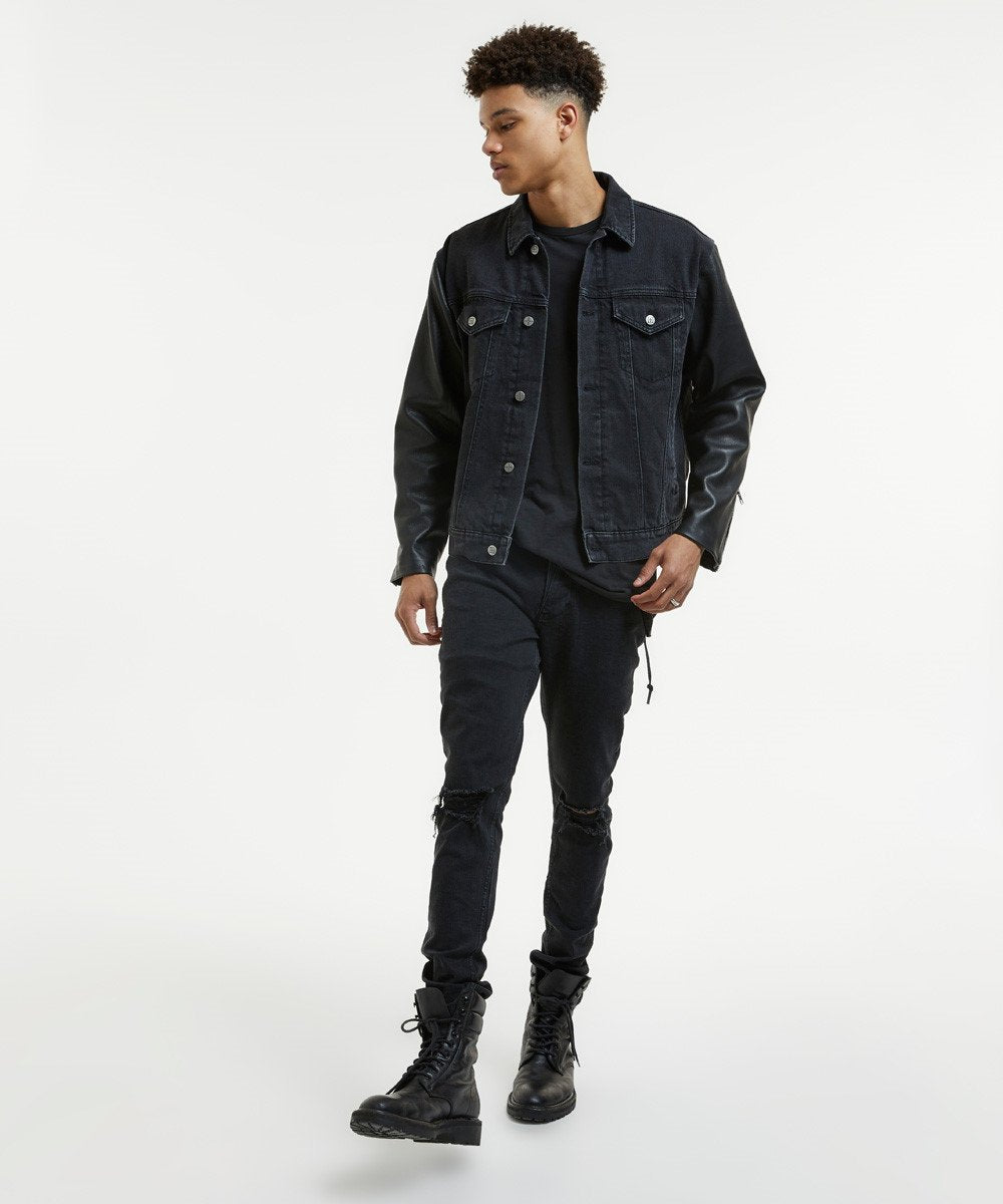 MENS OH G JACKET THROWBLACK BIKER JACKETS