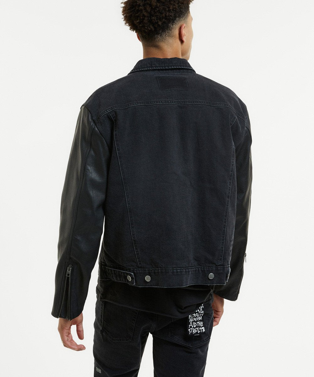 MENS OH G JACKET THROWBLACK BIKER JACKETS
