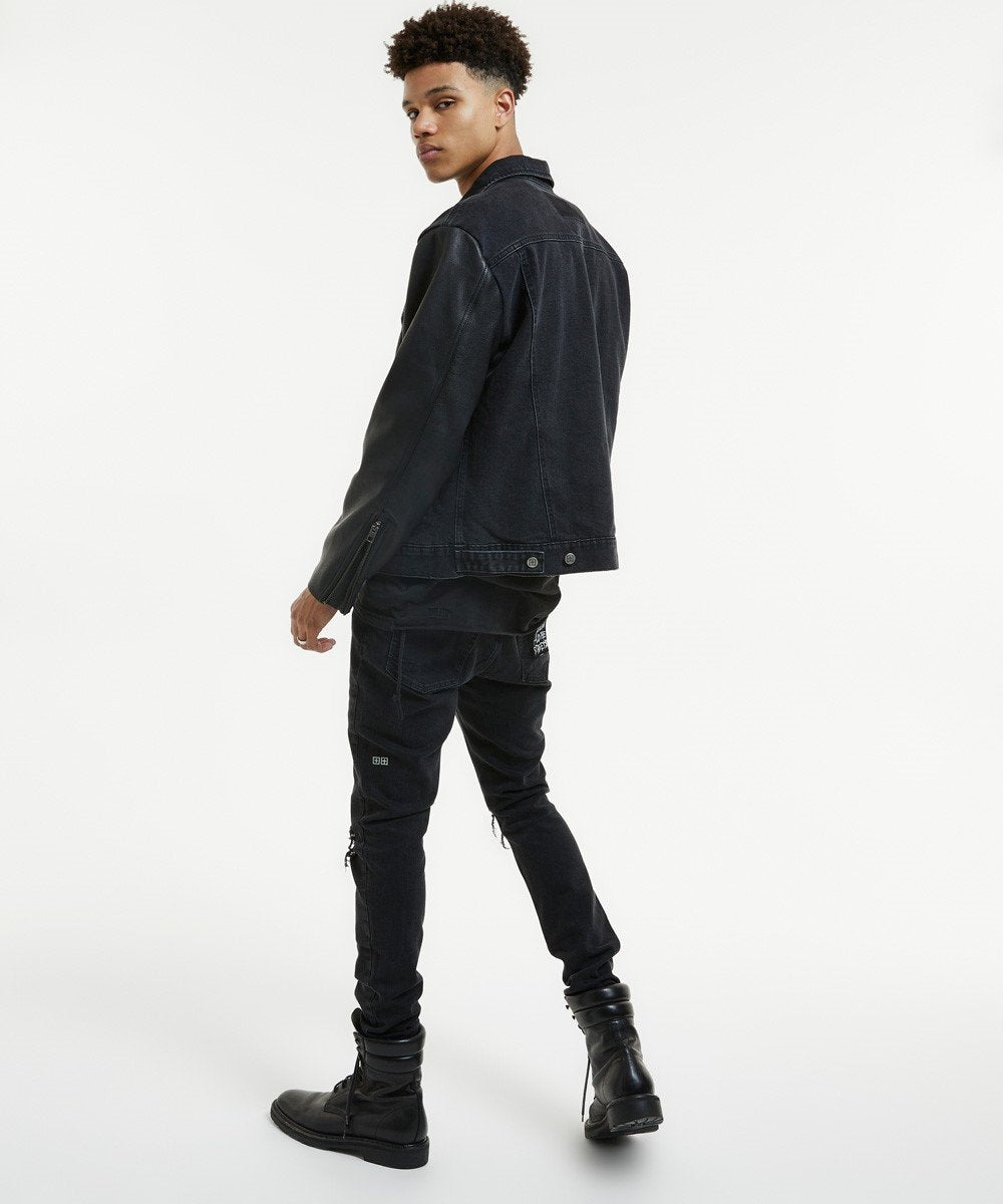 MENS OH G JACKET THROWBLACK BIKER JACKETS