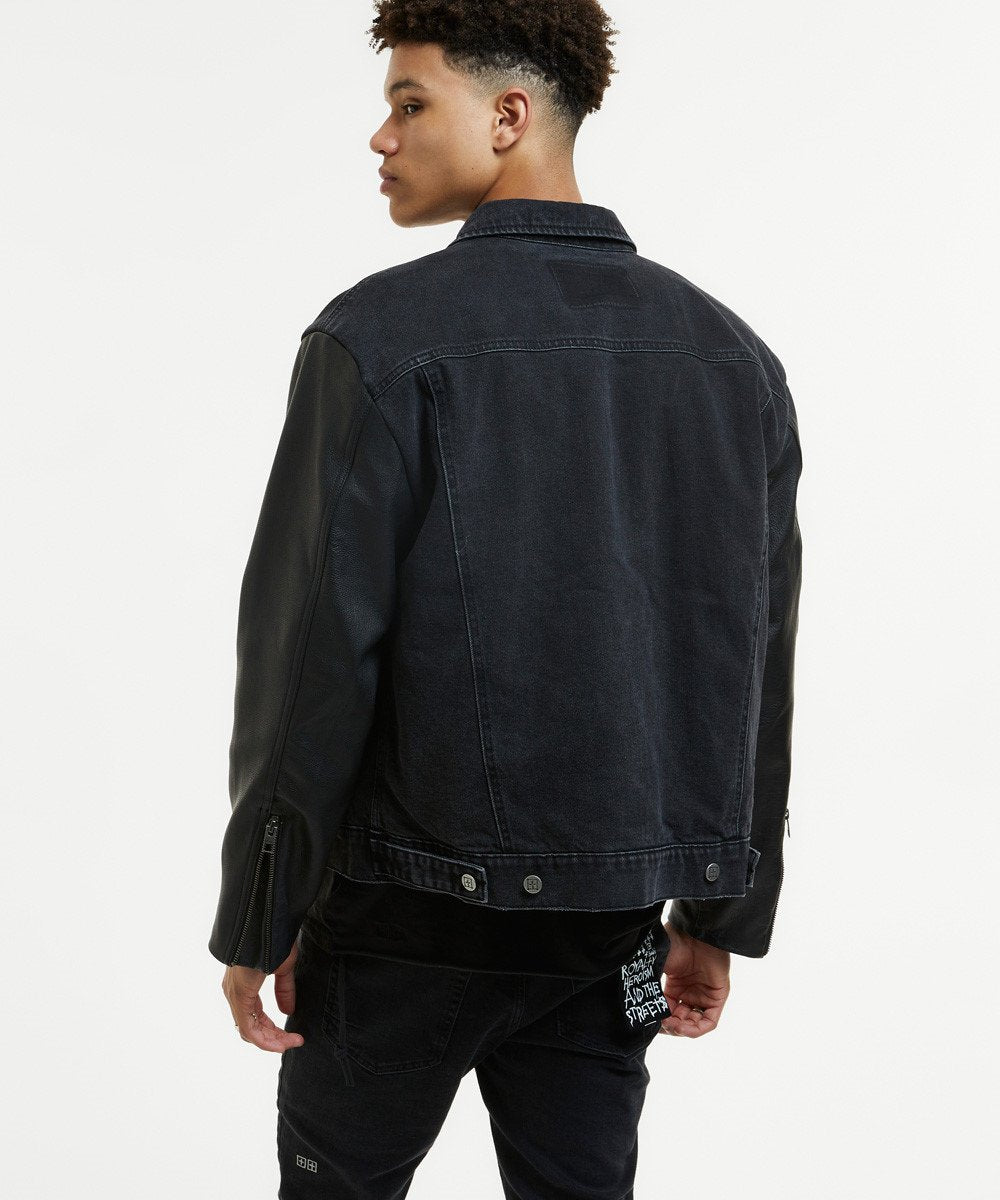 MENS OH G JACKET THROWBLACK BIKER JACKETS
