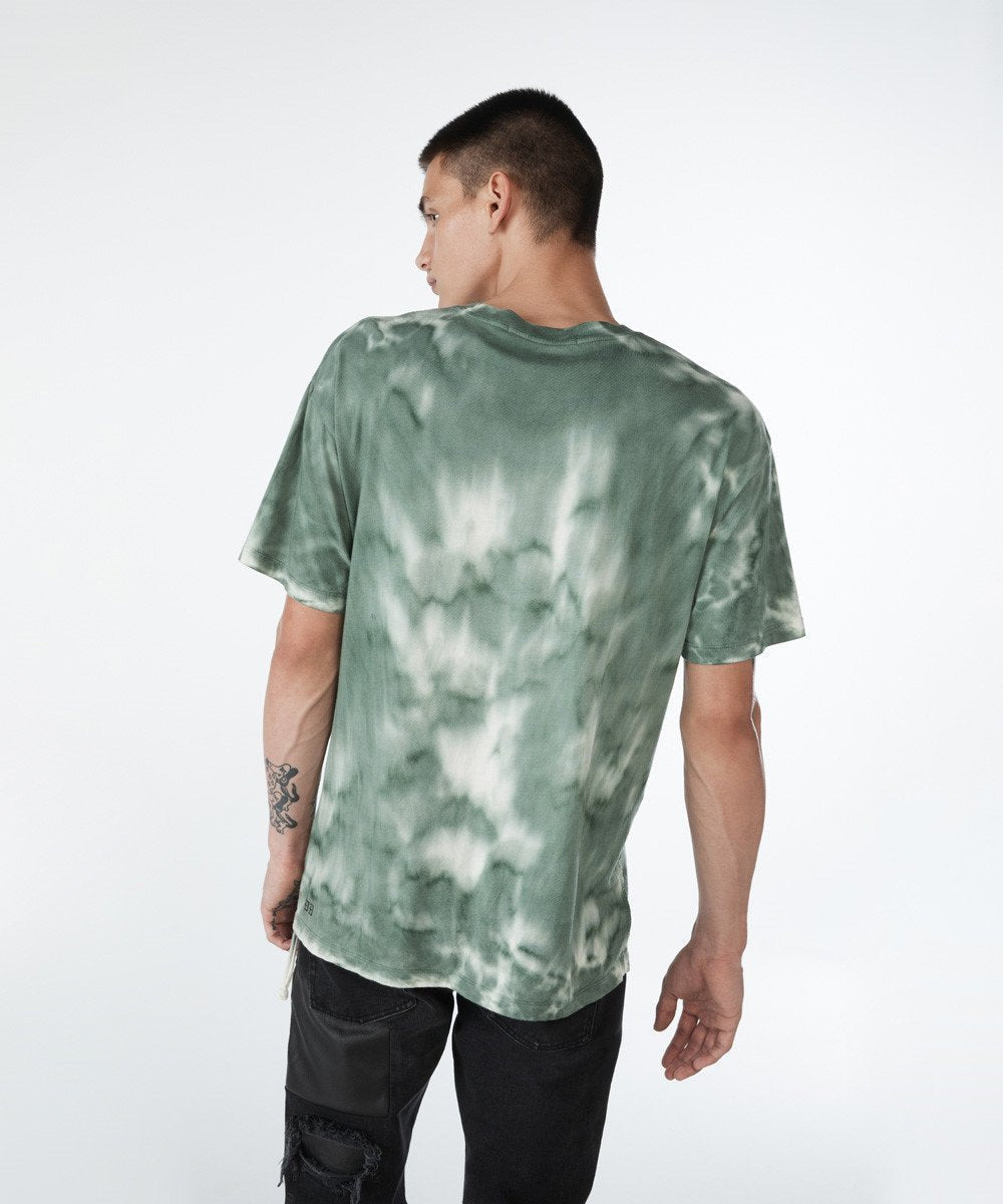 Mens Super Nature Ss Tee Multi Oversized Tees - Blue