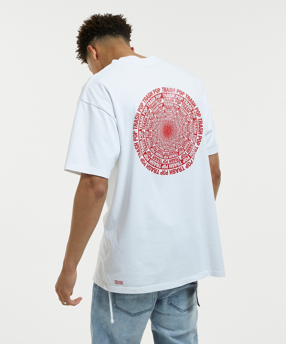 Mens Revolution Ss Tee White Oversized Tees - White