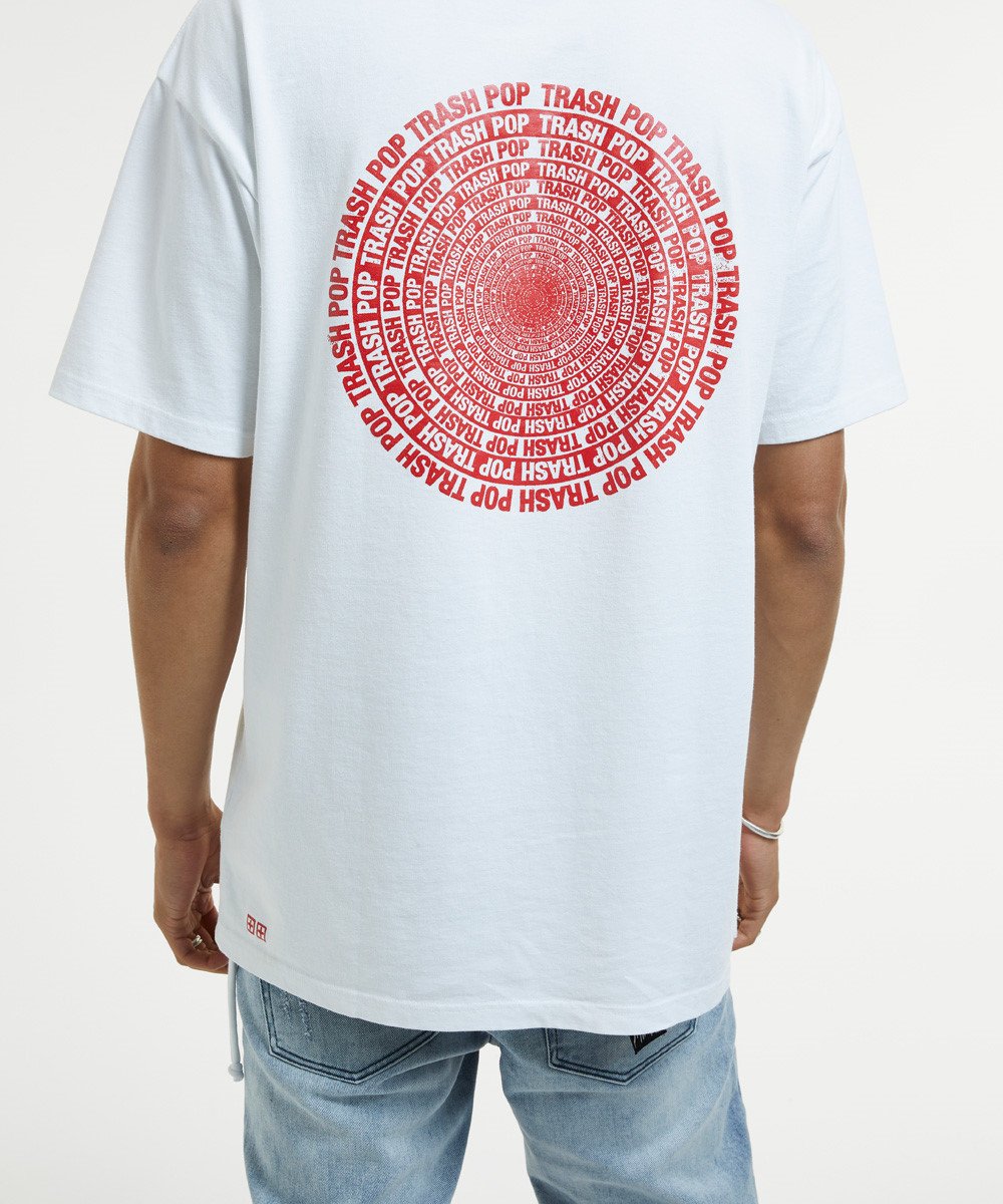 Mens Revolution Ss Tee White Oversized Tees - White