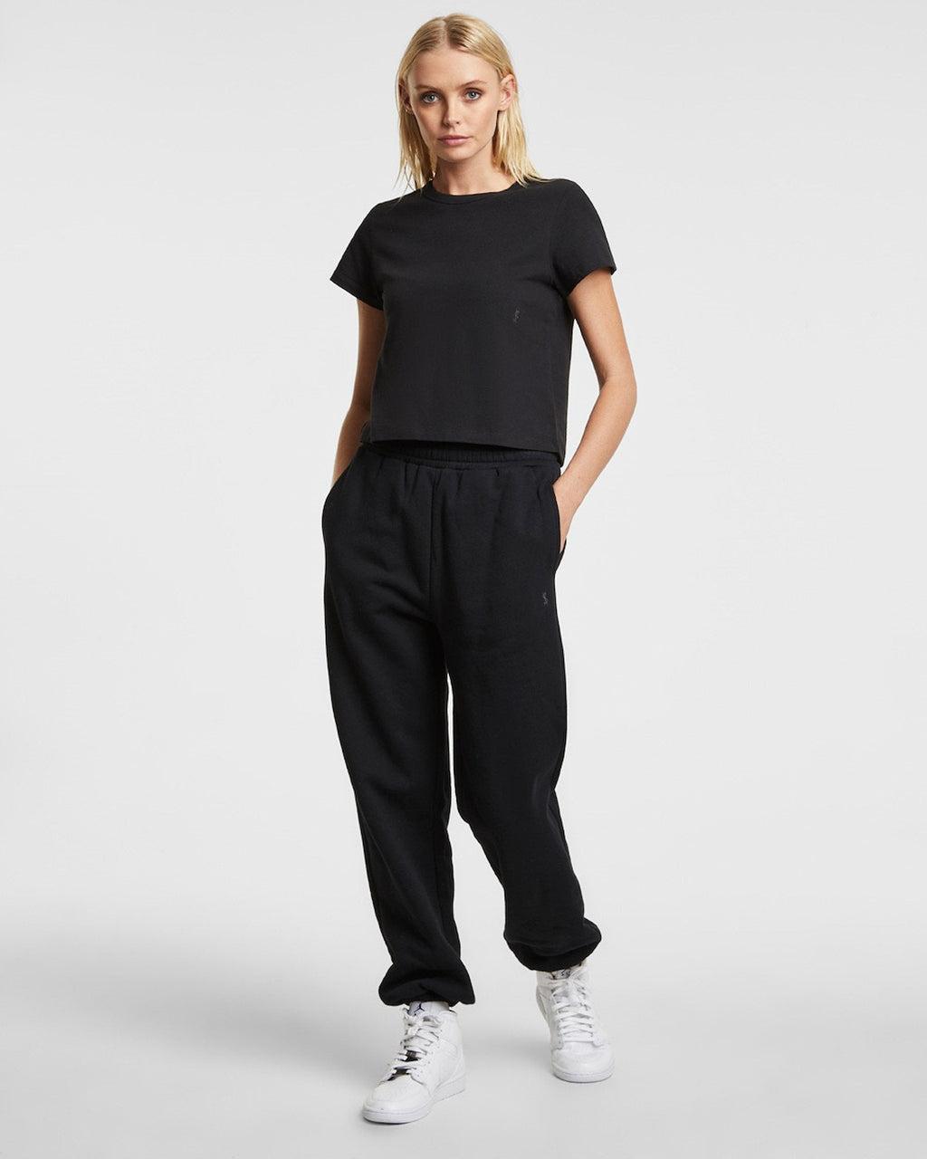 WOMENS 3 X 4 MINI SS TEE JET BLACK TEES