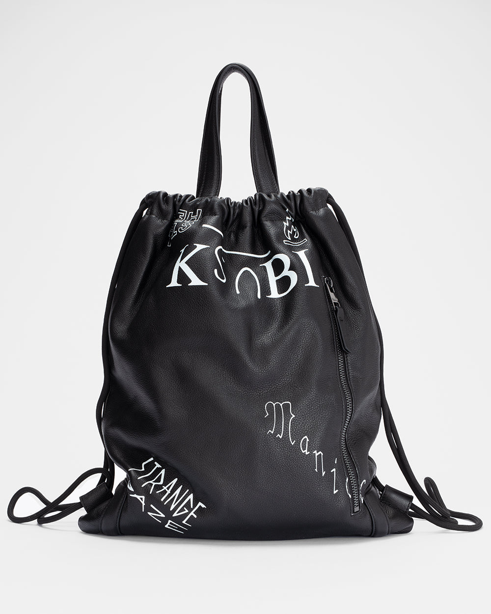 DRAWSTRING BACKPACK BLACK/WHITE