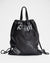 DRAWSTRING BACKPACK BLACK/WHITE