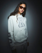 MENS SKETCHY BIGGIIE HOODIE GREY FLEECE