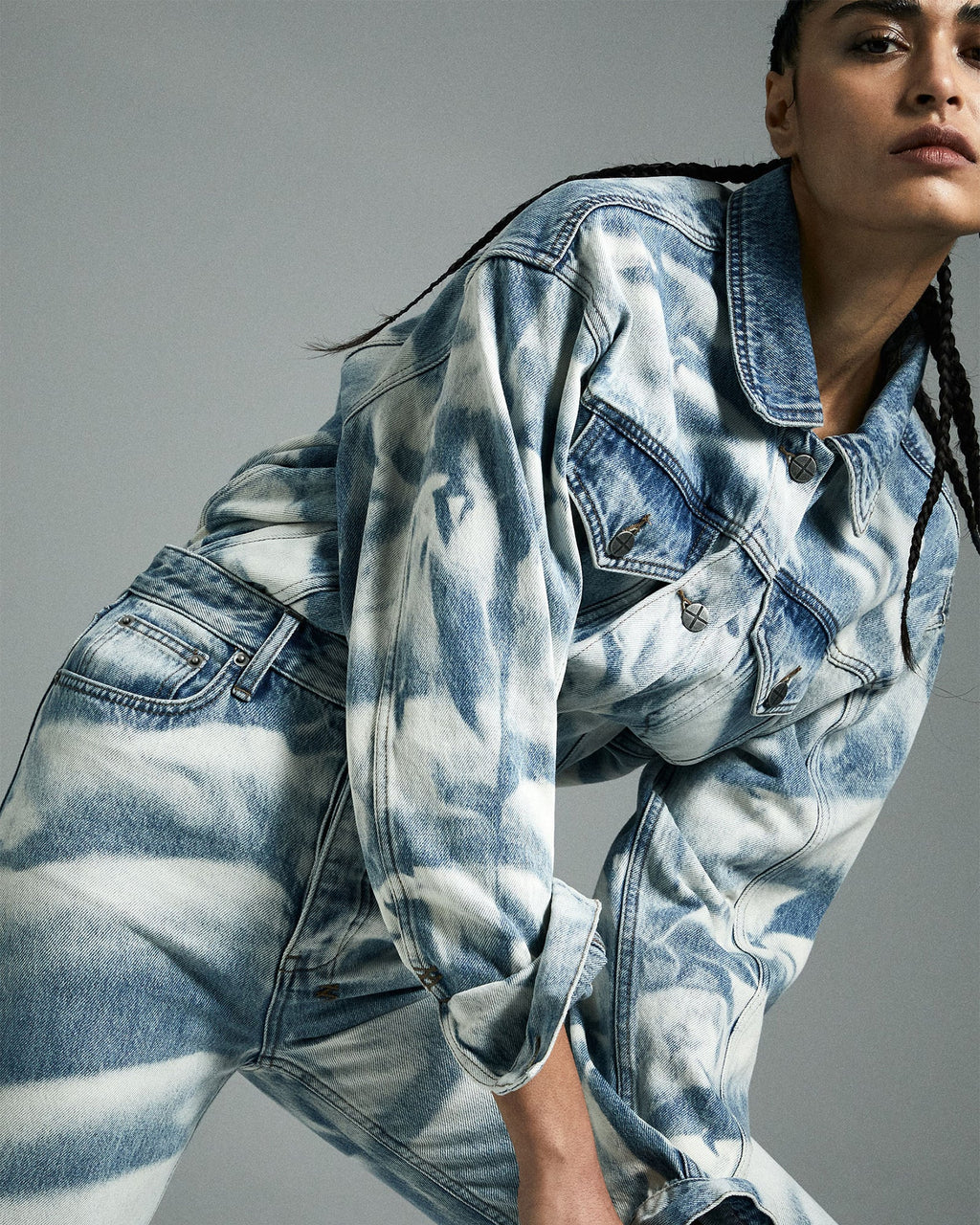 Womens Oversized Jacket Strokes Oversized Jackets - Denim